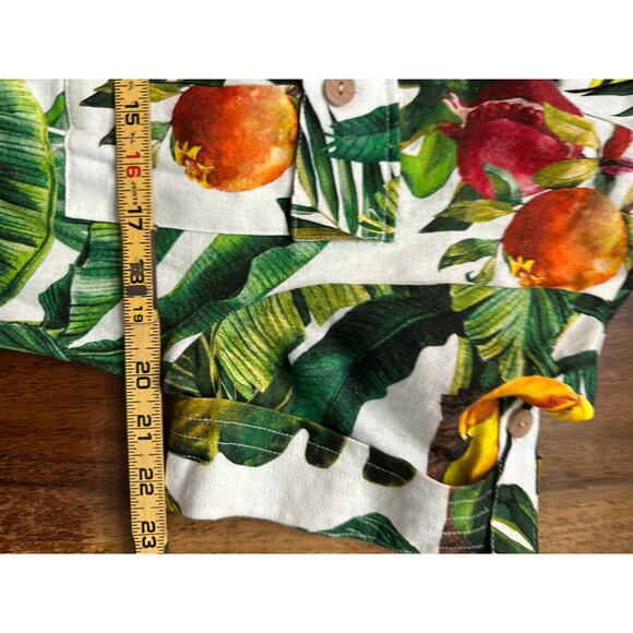 House of Harlow 1960 Women's Linen Blend Tropical Print Dress Size Small Revolve - Picture 9 of 9